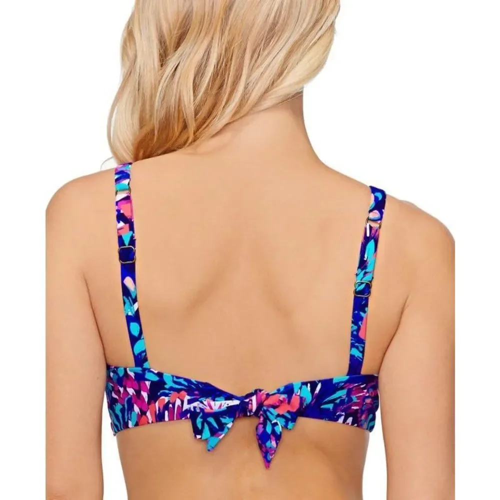 Island Escape Women's Costa Rica Underwire Bikini Top (Navy, 8)